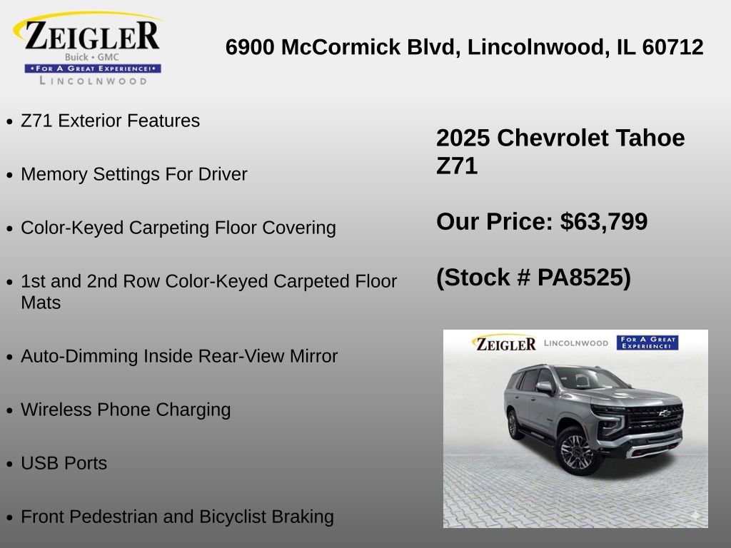 Used 2025 Chevrolet Tahoe Z71 AWD/4WD image 34