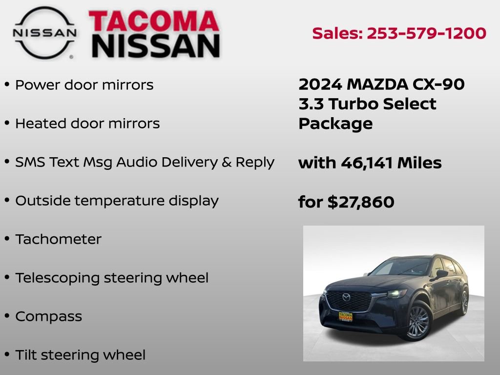 Used 2024 MAZDA CX-90 3.3 Turbo w/ Select Package image 18