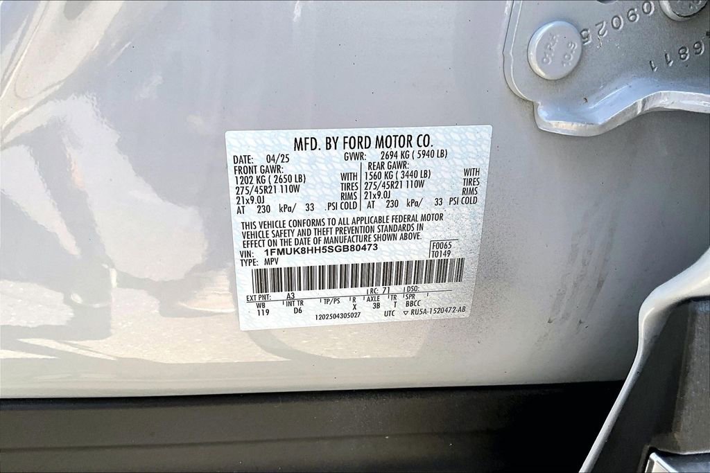 Used 2025 Ford Explorer Platinum w/ LUX Leather Package image 14