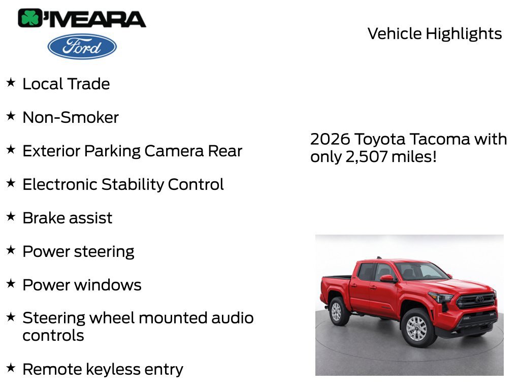 Used 2026 Toyota Tacoma SR5 w/ SR5 Upgrade Package AWD/4WD image 7