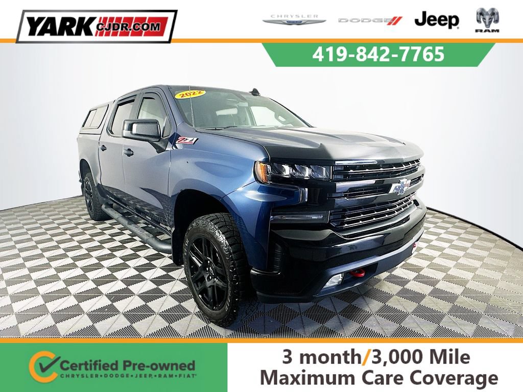 Used 2022 Chevrolet Silverado 1500 LT Trail Boss w/ Bed Protection Package AWD/4WD 360° Tour