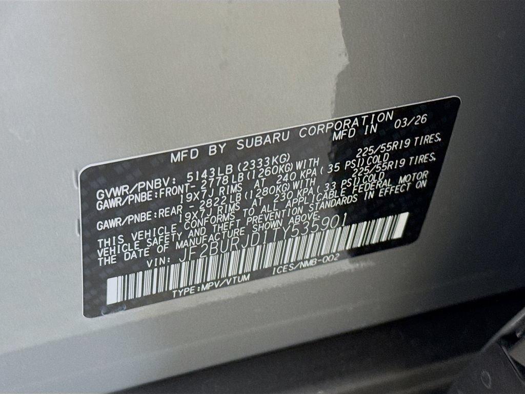 New 2026 Subaru Outback Touring XT AWD/4WD image 39