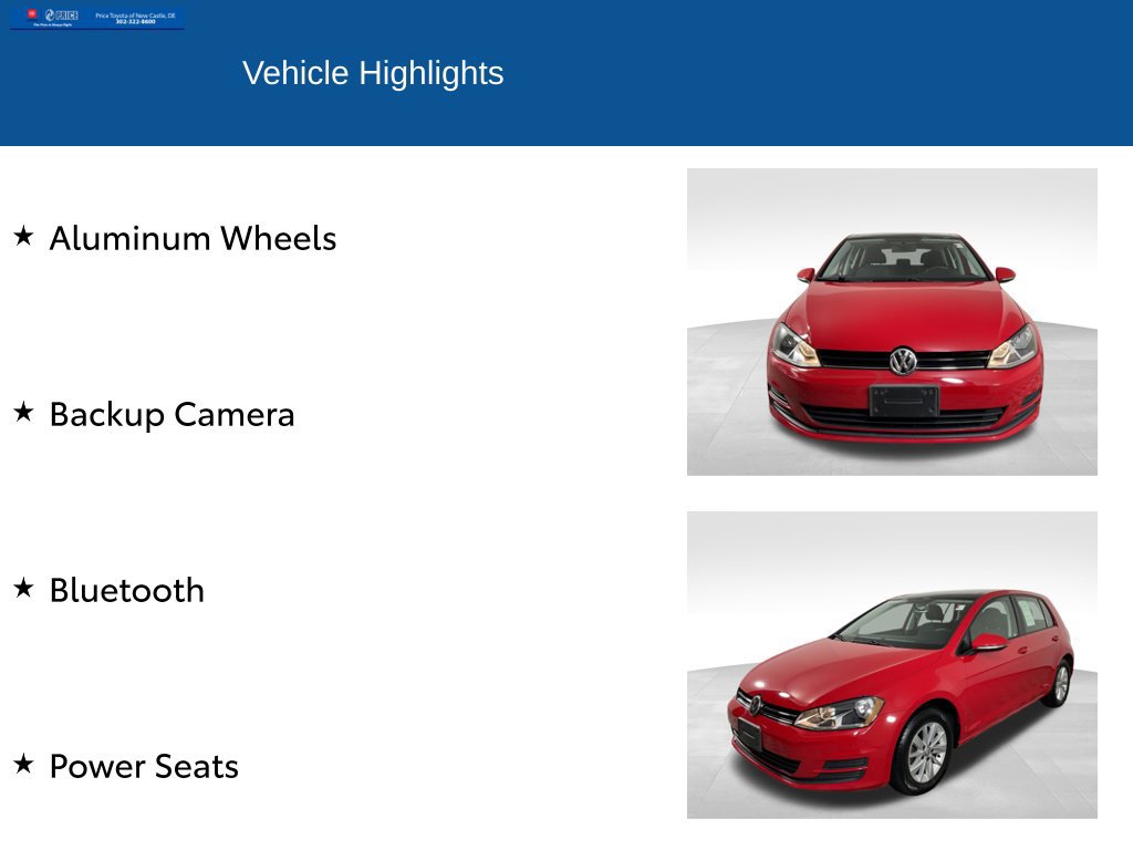 Used 2016 Volkswagen Golf S FWD image 2