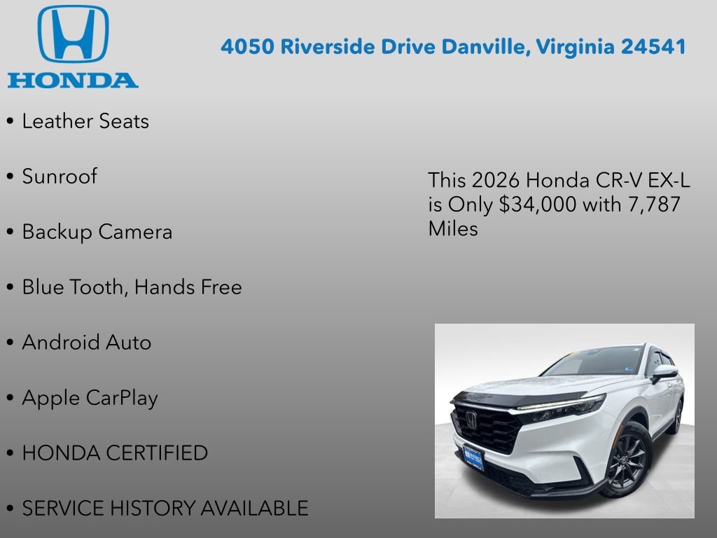 Certified 2026 Honda CR-V EX-L image 12