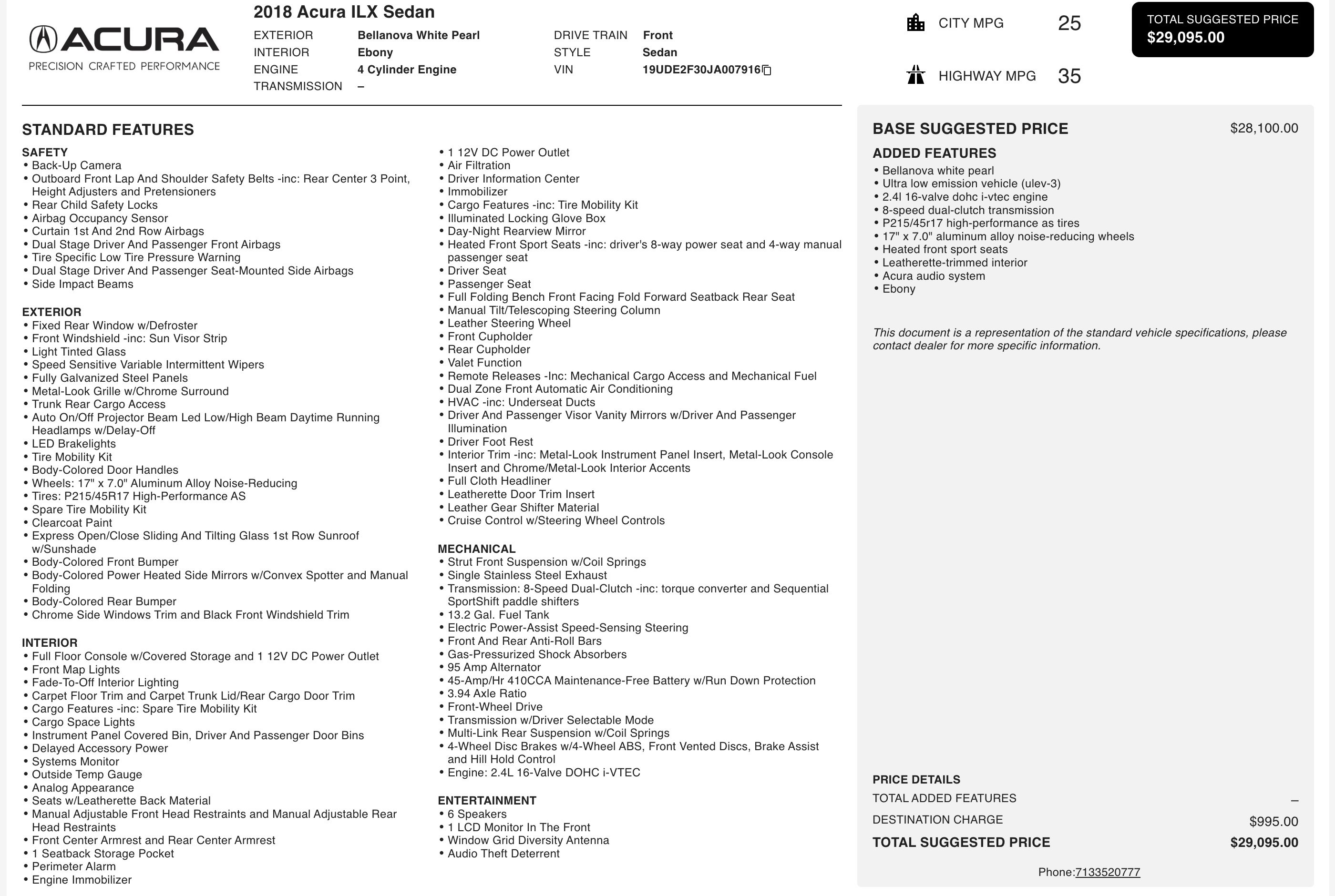 Used 2018 Acura ILX image 4