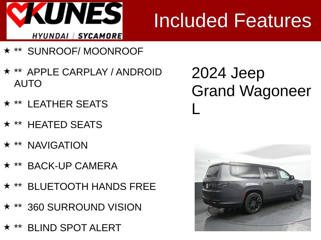 Used 2024 Jeep Grand Wagoneer L Series II w/ Quick Order Packagew 28T video 2