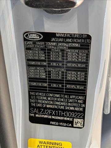 New 2026 Land Rover Range Rover Evoque S image 17