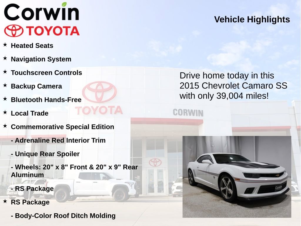 Used 2015 Chevrolet Camaro SS w/ Commemorative Special Edition image 7