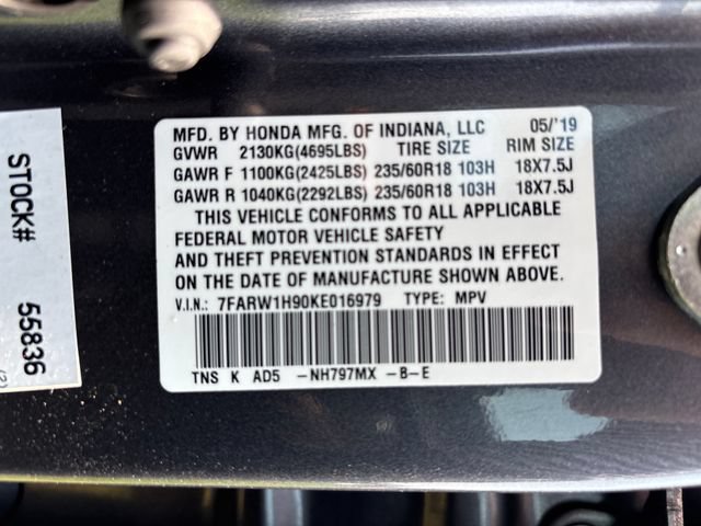 Certified 2019 Honda CR-V Touring image 31