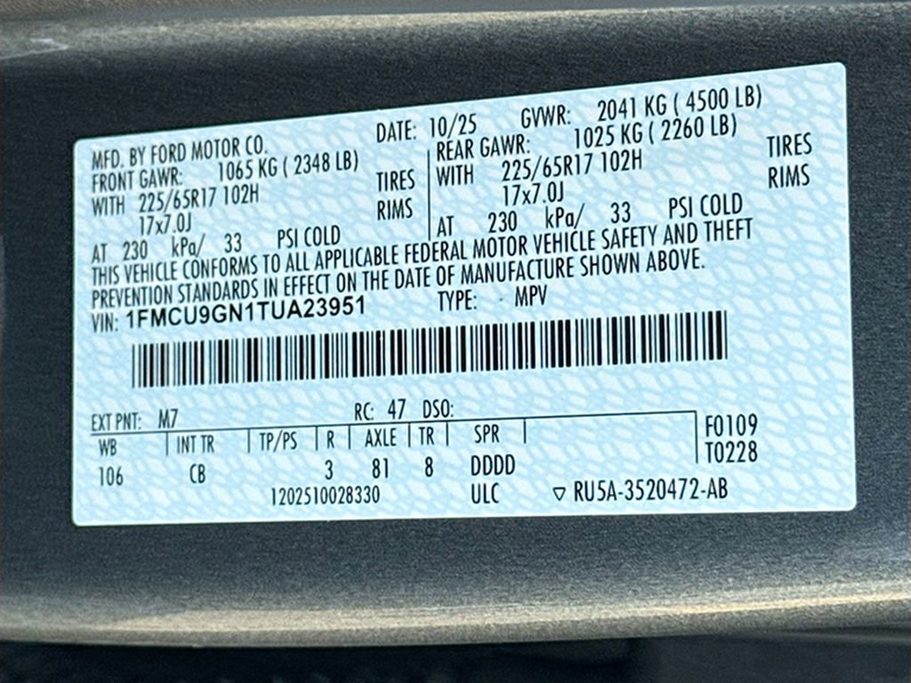 New 2026 Ford Escape Active w/ Cold Weather Package AWD/4WD image 37
