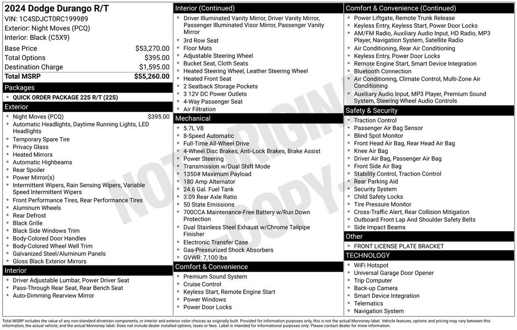 New 2024 Dodge Durango R/T image 6