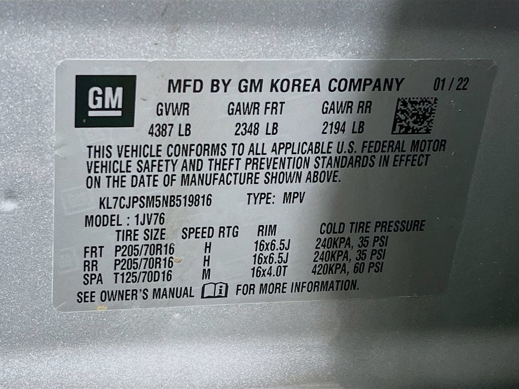 Used 2022 Chevrolet Trax LT w/ Driver Confidence Package AWD/4WD image 29
