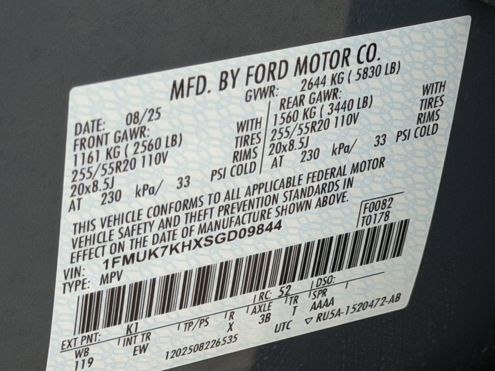 Used 2025 Ford Explorer ST-Line w/ Premium Package RWD image 29