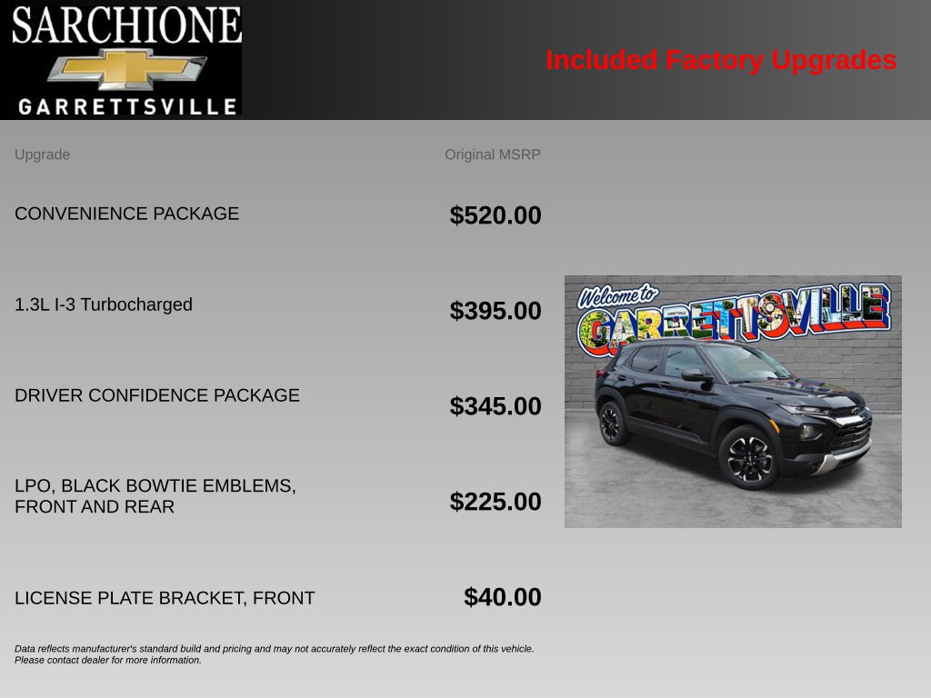 Used 2023 Chevrolet TrailBlazer LT w/ Convenience Package FWD image 5