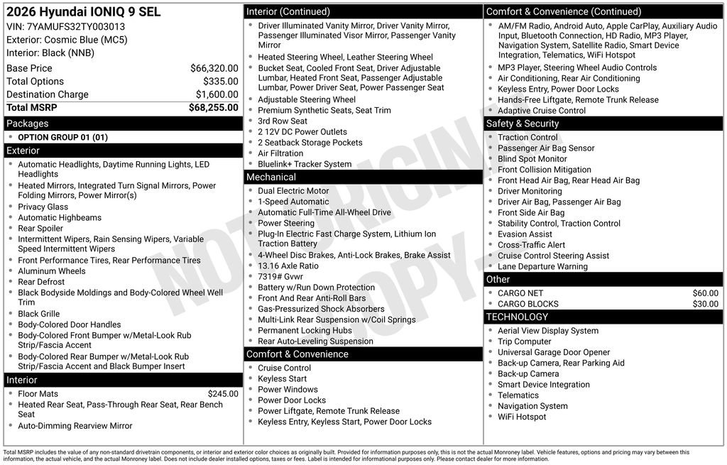 New 2026 Hyundai Ioniq 9 SEL image 4