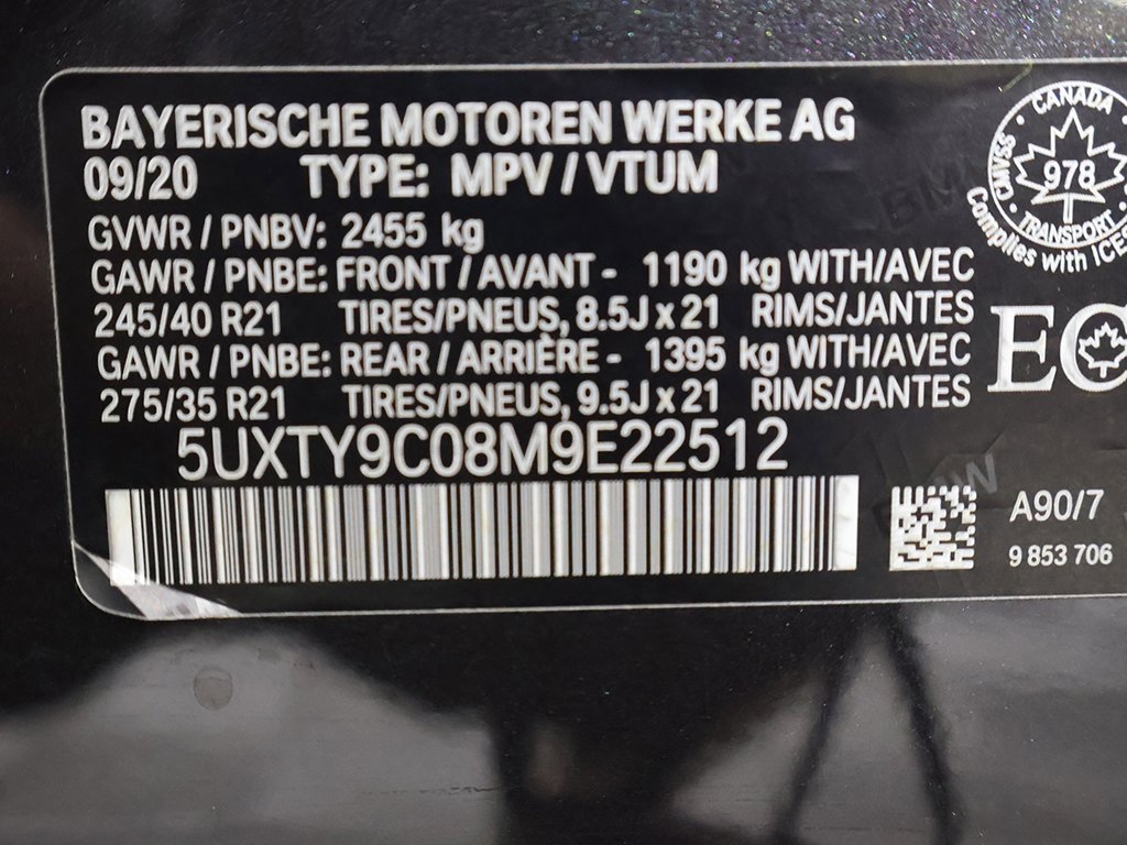 Used 2021 BMW X3 M40i w/ Premium Package Essential image 53