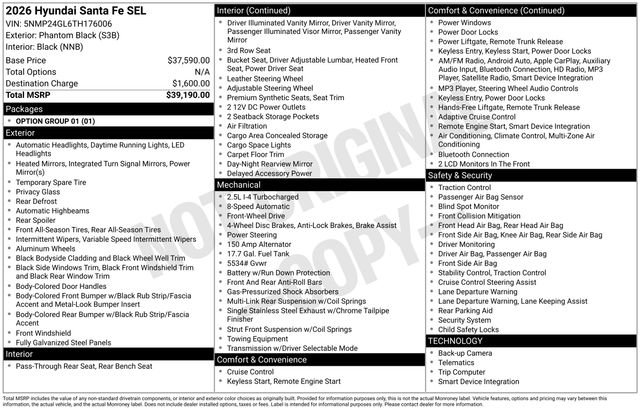 Used 2026 Hyundai Santa Fe SEL image 28