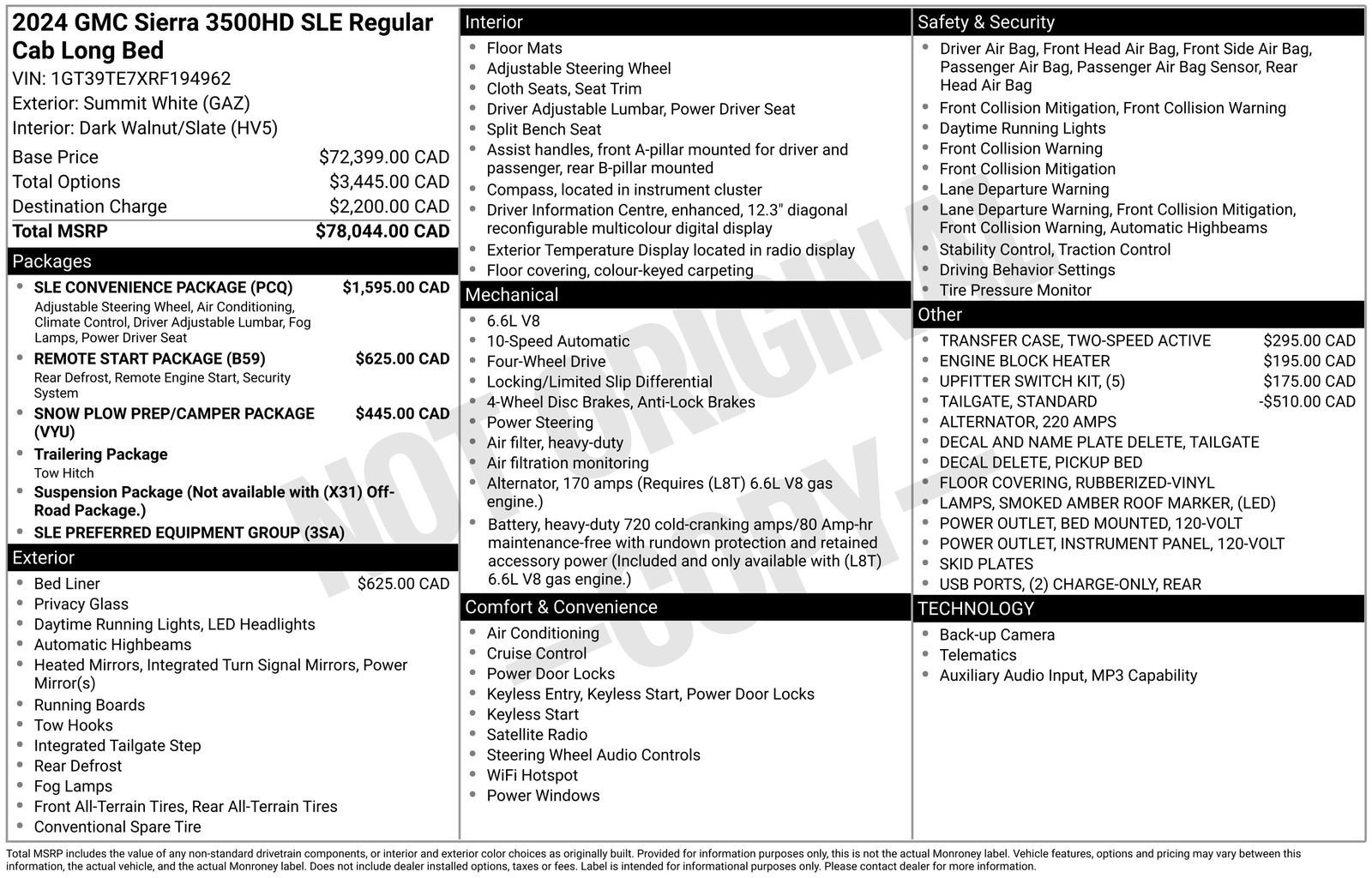 Used 2024 GMC Sierra 3500 SLE w/ SLE Convenience Package AWD/4WD image 34