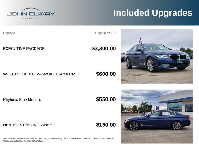 Used 2022 BMW 530i xDrive w/ Executive Package AWD/4WD image 7