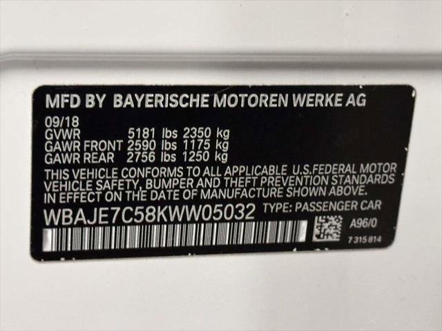 Used 2019 BMW 540i xDrive w/ Convenience Package AWD/4WD image 32
