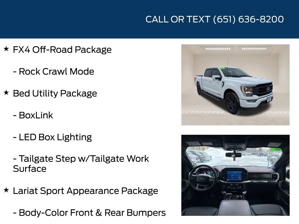 Used 2023 Ford F150 Lariat w/ Equipment Group 502A High image 20