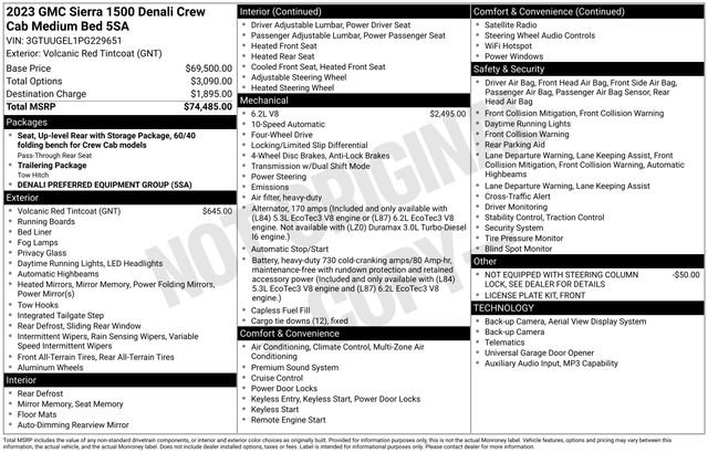 Certified 2023 GMC Sierra 1500 Denali AWD/4WD image 5