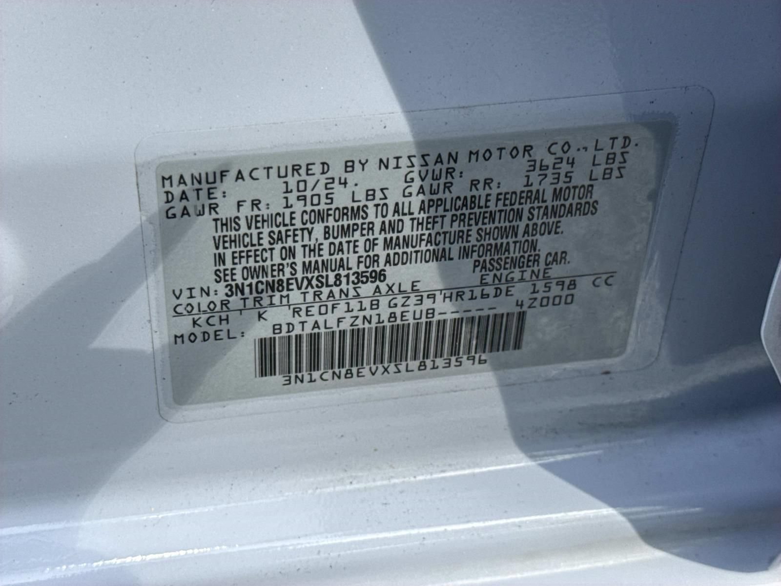 Used 2025 Nissan Versa SV FWD image 30