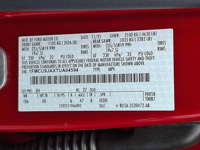 New 2026 Ford Escape Platinum w/ Equipment Group 601A AWD/4WD image 17