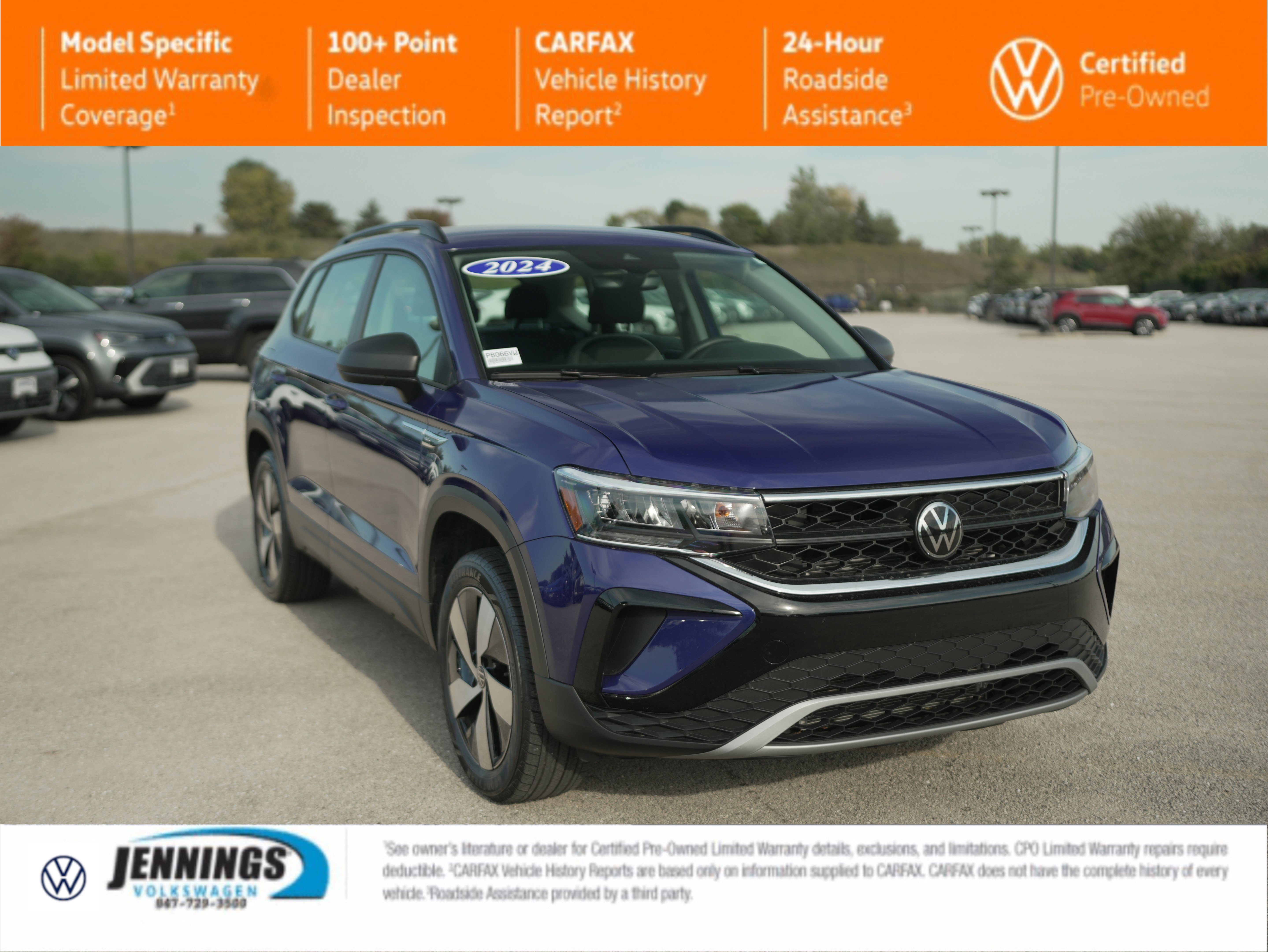 Certified 2024 Volkswagen Taos S image 1