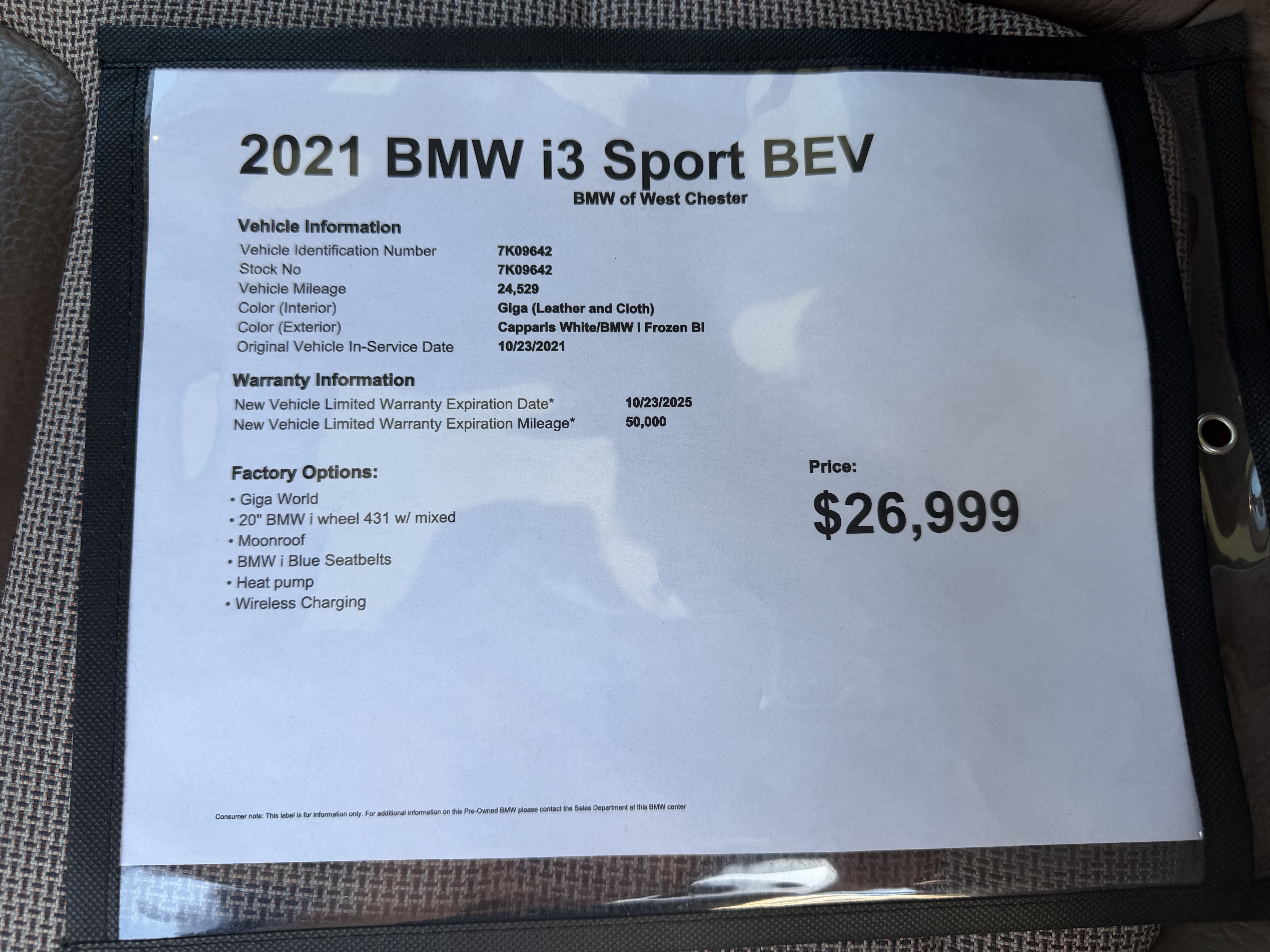 Used 2021 BMW i3 s RWD image 17