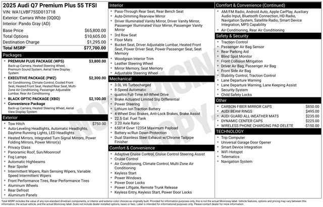 Certified 2025 Audi Q7 3.0T Premium Plus w/ Premium Plus Package image 40
