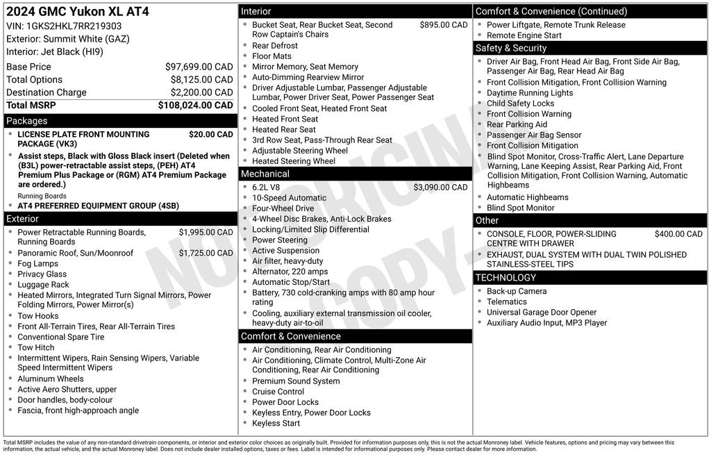Used 2024 GMC Yukon XL AT4 AWD/4WD image 2