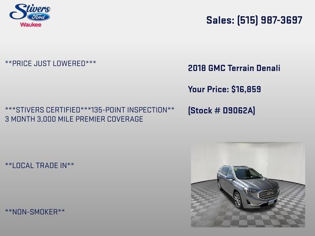 Used 2018 GMC Terrain Denali w/ Comfort Package FWD image 8