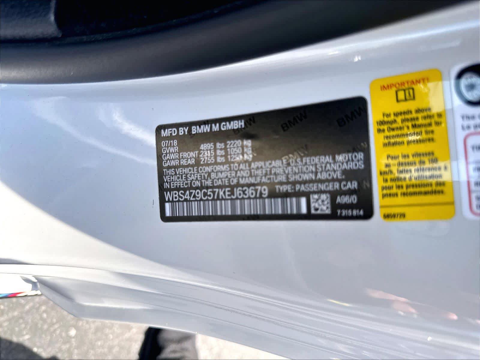 Used 2019 BMW M4 Convertible w/ Competition Package RWD image 21