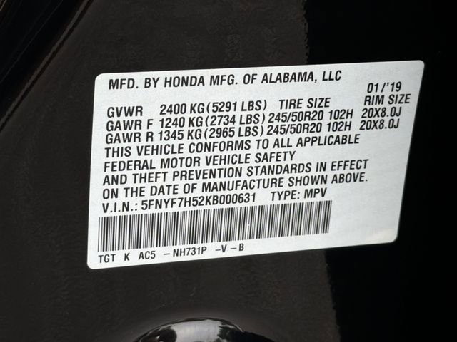 Used 2019 Honda Passport EX-L image 34