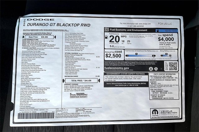 New 2026 Dodge Durango GT w/ Blacktop Package image 16