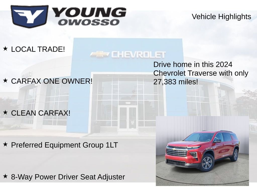 Used 2024 Chevrolet Traverse LT w/ LPO, Floor Liner Package FWD image 8