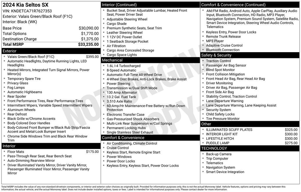 Used 2024 Kia Seltos SX image 2