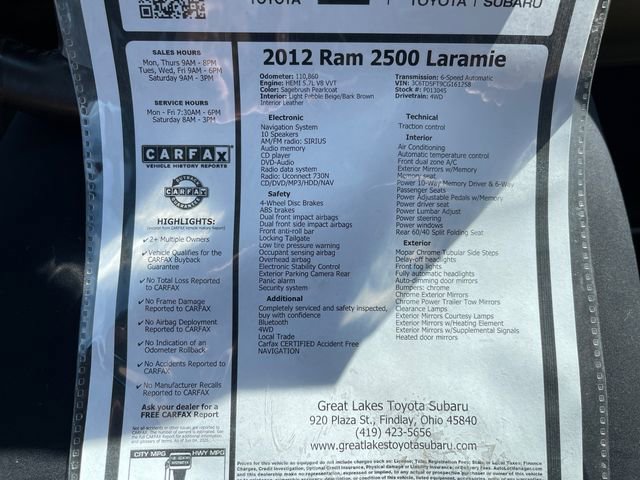 Used 2012 RAM 2500 Laramie w/ Protection Group AWD/4WD image 27