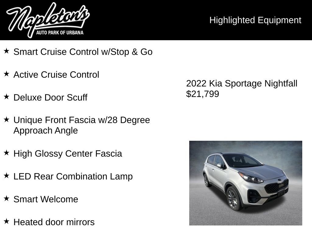 Used 2022 Kia Sportage Nightfall Edition w/ Nighfall AWD Premium Package image 8