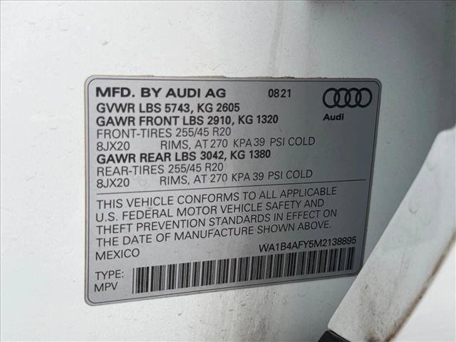 Used 2021 Audi SQ5 Premium Plus w/ Premium Plus Package AWD/4WD image 16