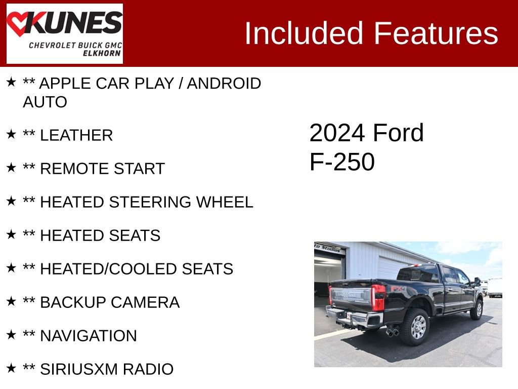 Used 2024 Ford F250 King Ranch w/ Chrome Package AWD/4WD video 2