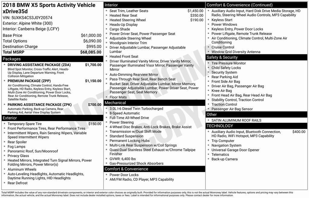 Used 2018 BMW X5 xDrive35d image 2