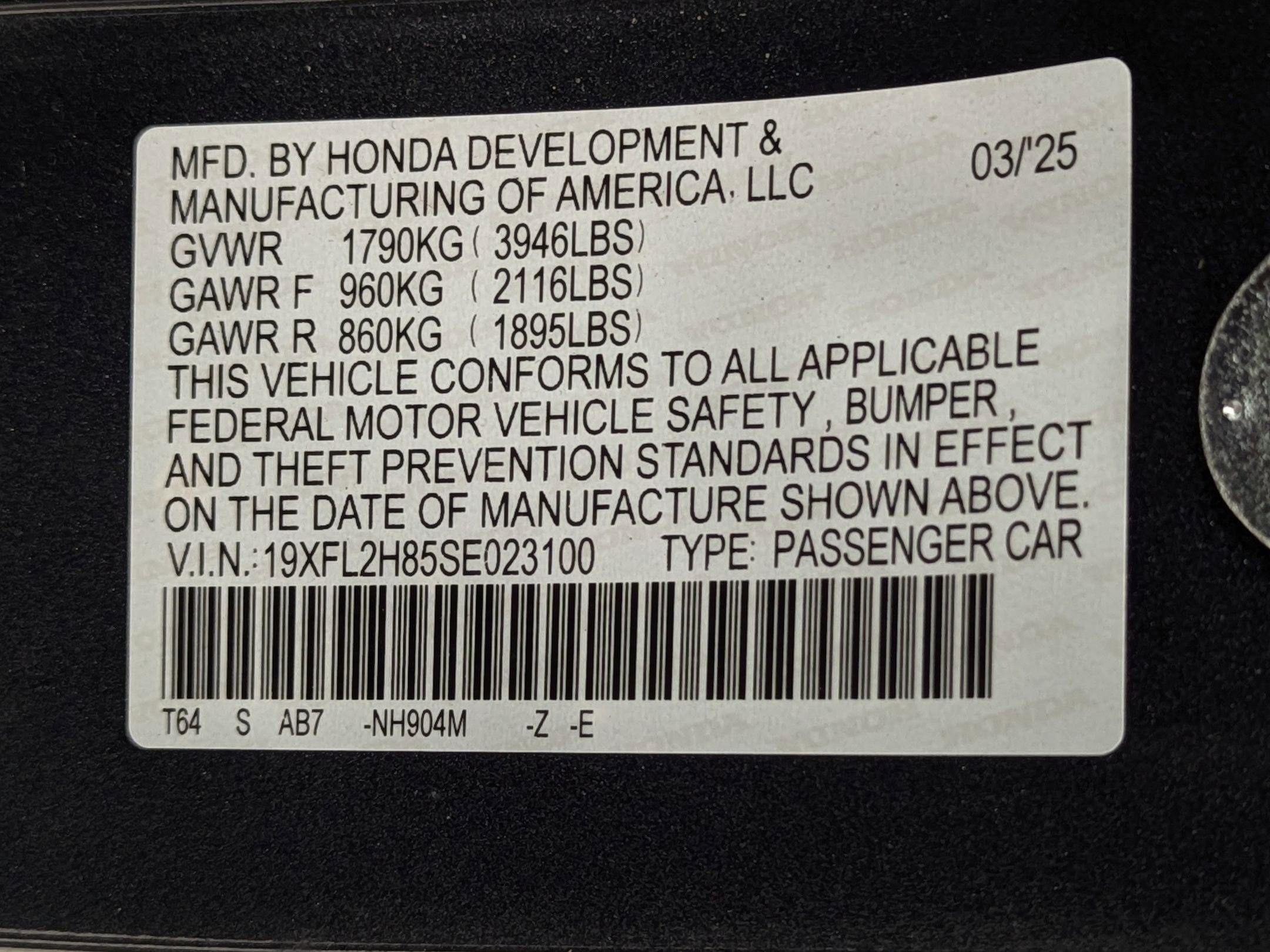 Used 2025 Honda Civic Sport image 16