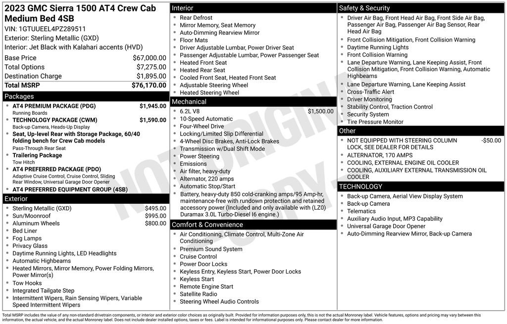 Used 2023 GMC Sierra 1500 AT4 w/ AT4 Premium Package AWD/4WD video 2