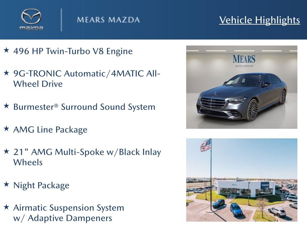Used 2023 Mercedes-Benz S 580 4MATIC Sedan image 2