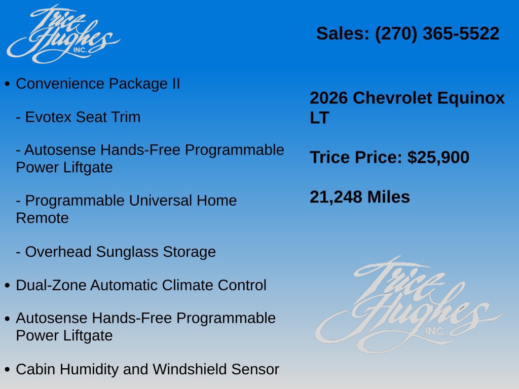 Used 2026 Chevrolet Equinox LT w/ Convenience Package II FWD image 14