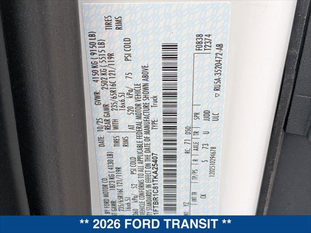 New 2026 Ford Transit 250 148 Medium Roof image 20