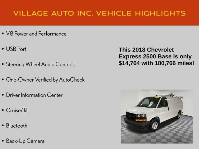 Used 2018 Chevrolet Express 2500 w/ Driver Convenience Package image 7