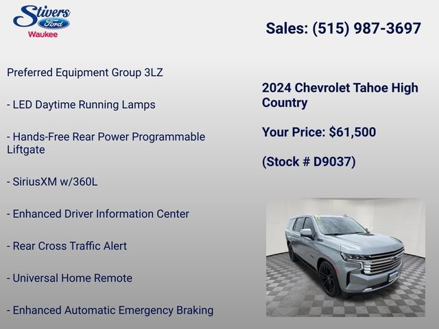 Used 2024 Chevrolet Tahoe High Country AWD/4WD image 28